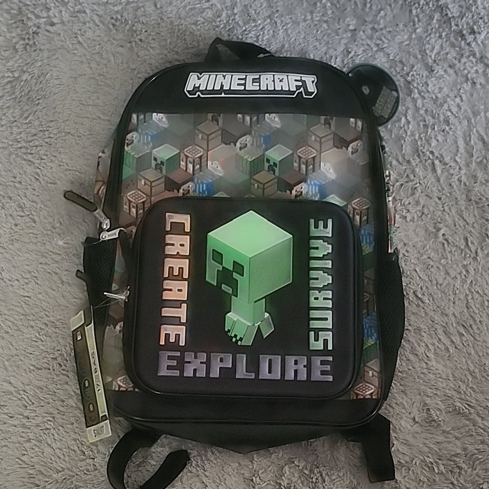 Black and Green Backpack